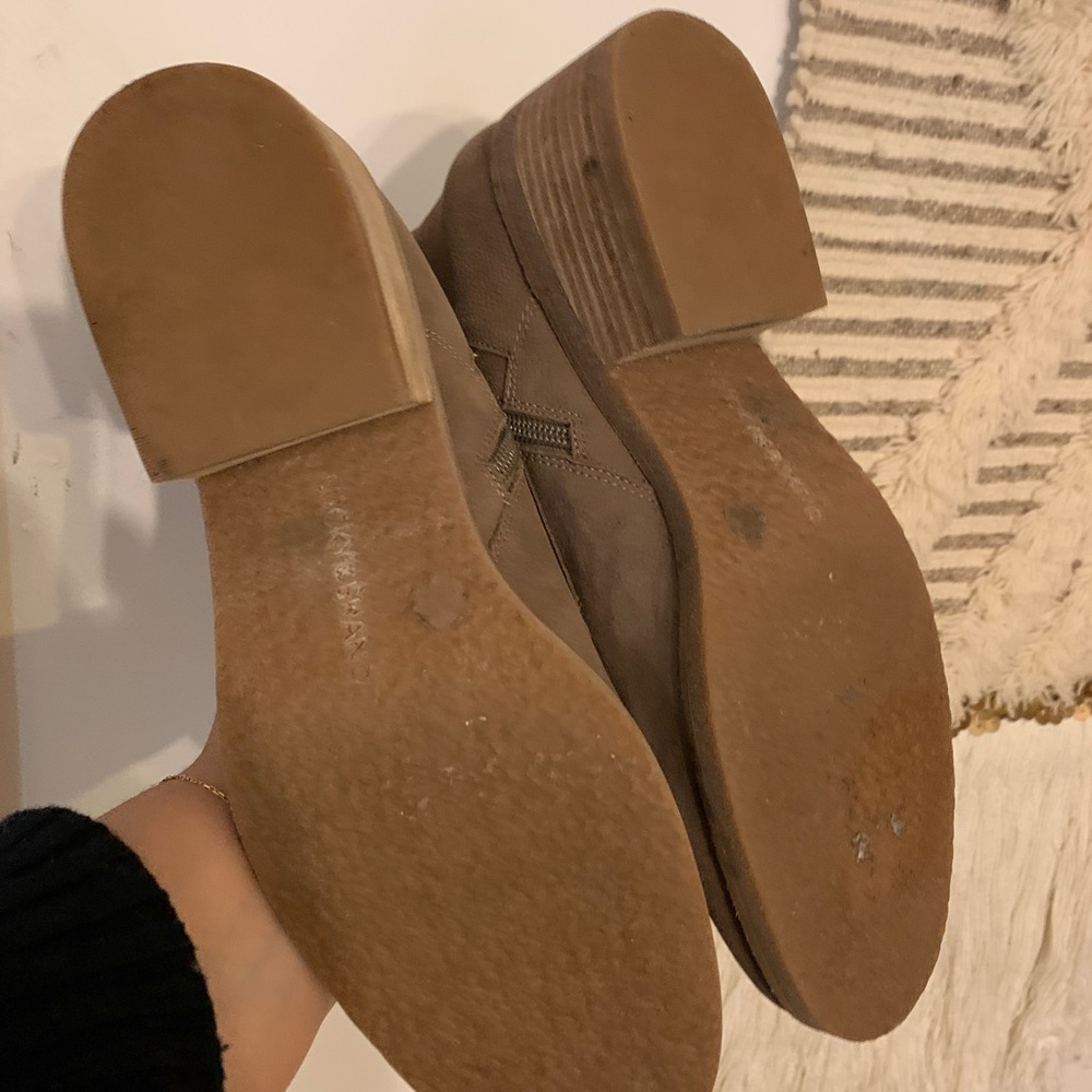 Lucky Brand Tan Laced Ankle Boots - Picture 5 of 8